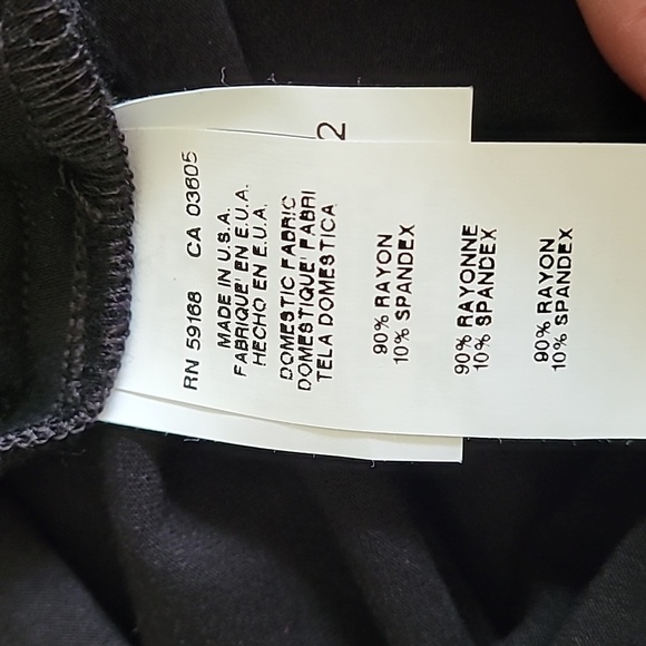 Karen Kane NWT BLACK Faux wrap midi dress. Size Large - Picture 9 of 10